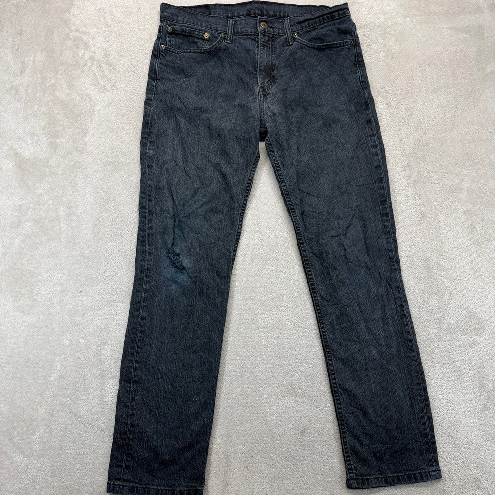 Levi's 511 Jeans Men's 34x30 Slim Fit Straight Leg Faded Black‎ Workwear Denim